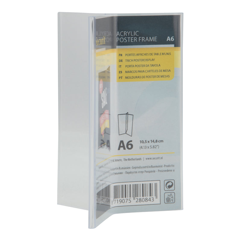 Load image into Gallery viewer, Securit Posterframes - Acrylic - Transparent 15x9,5x9,5cm - Pack of 6
