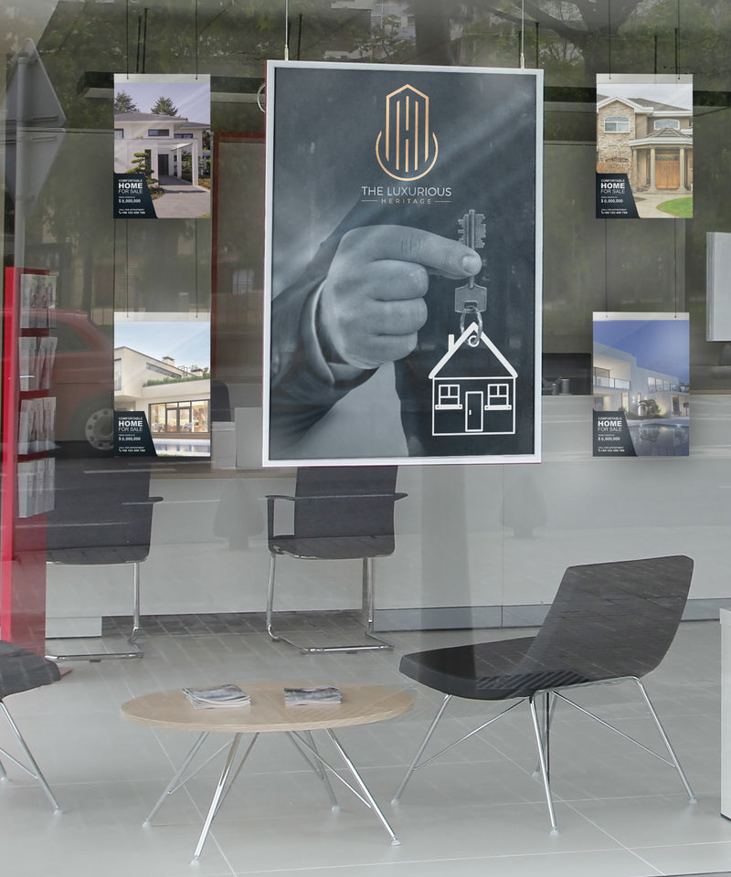 Load image into Gallery viewer, Securit Brochure Holder - Transparent 29,7x23,1x3,8cm - Pack of 10 - in use
