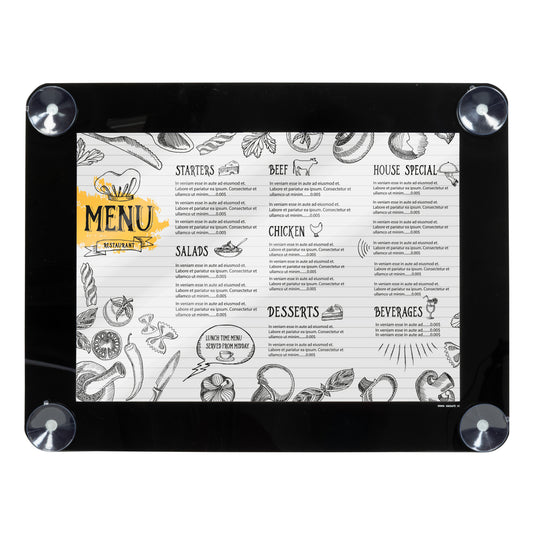 Securit Posterframes - Window - Black 52,3x39,8x0,2cm - Pack of 6