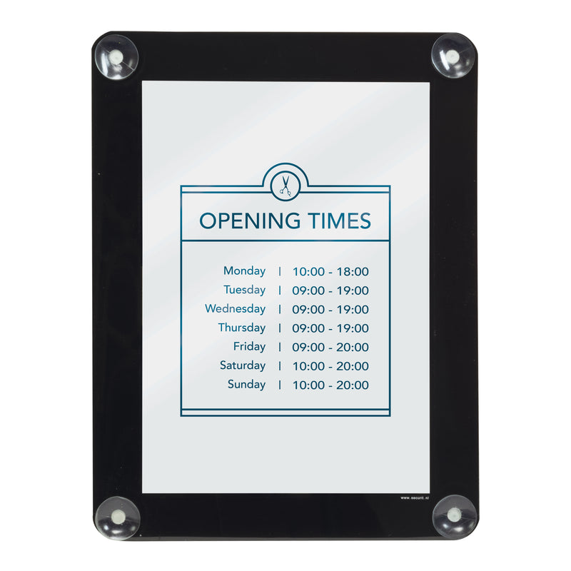 Load image into Gallery viewer, Securit Posterframes - Window - Black 36x27,1x0,2cm - Pack of 6
