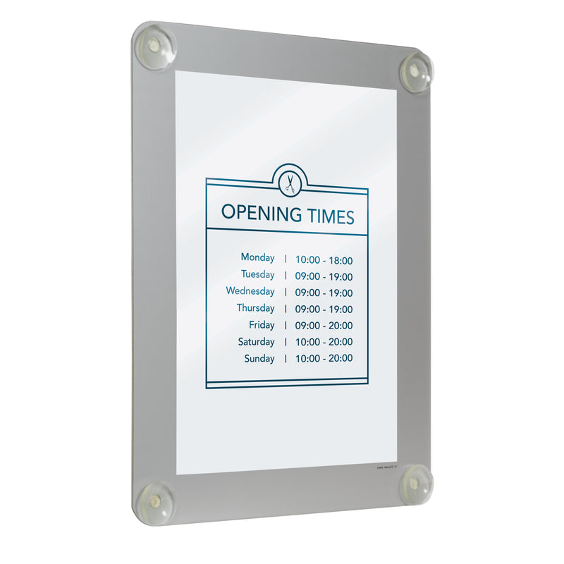 Load image into Gallery viewer, Securit Posterframes - Window - Grey 36x27,1x0,2cm - Pack of 6
