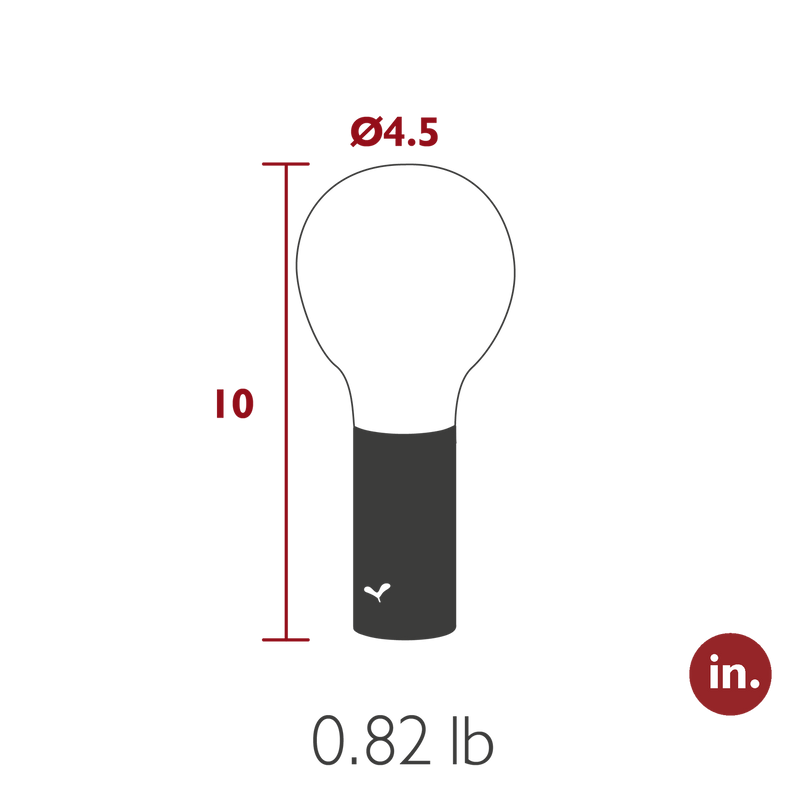 Load image into Gallery viewer, Fermob Aplô Wireless Lamp H.24 cm – dimensions

