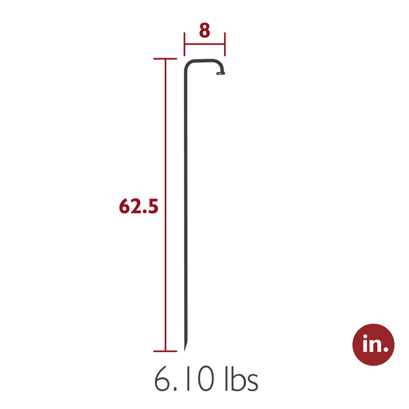 Load image into Gallery viewer, Fermob Balad² Spike Stand – dimensions
