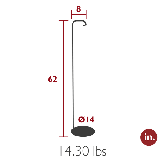 Fermob Balad² Upright Stand – dimensions