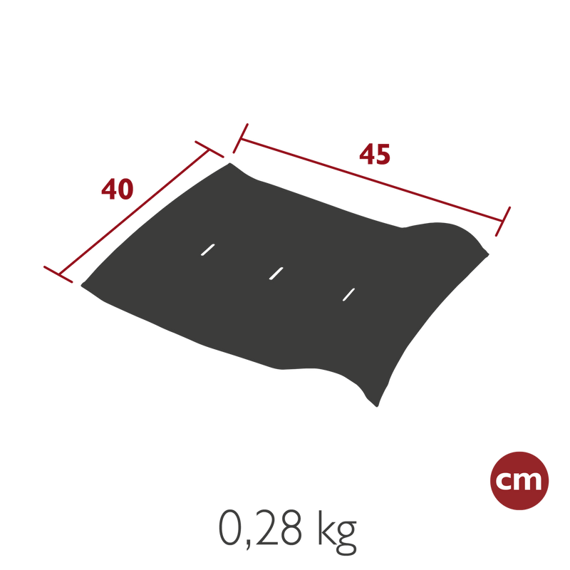 Load image into Gallery viewer, Fermob Basics Skin Outdoor Seat Cushion 45 x 40 cm – dimensions
