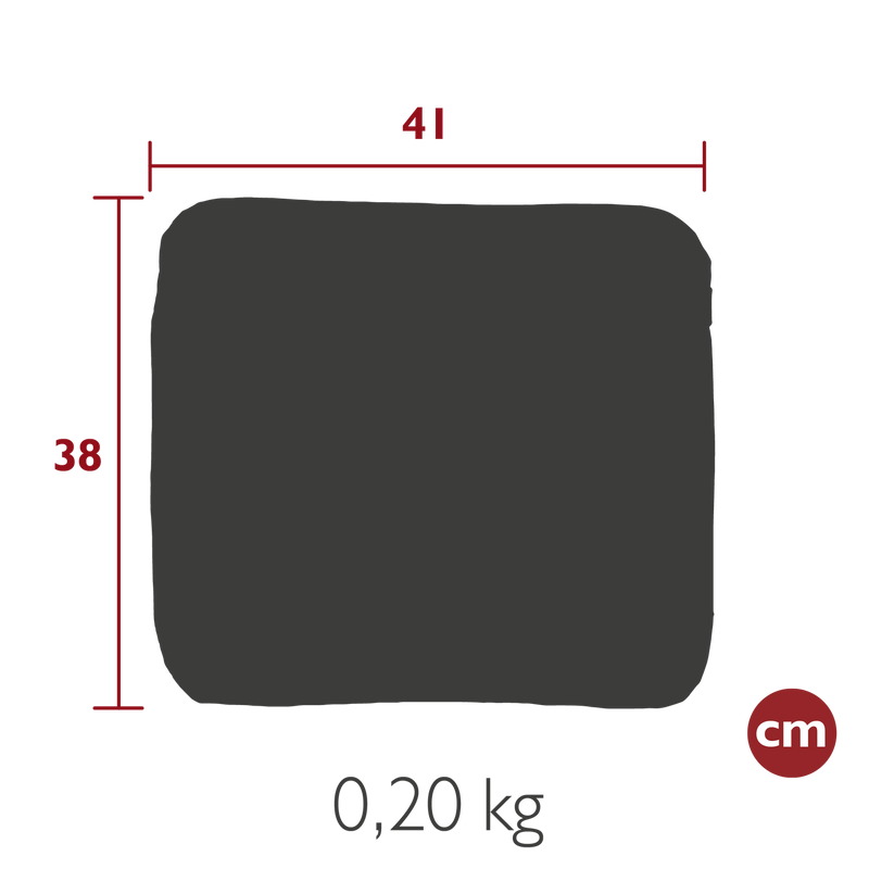 Load image into Gallery viewer, Fermob Color Mix Outdoor Seat Cushion 41 x 38 cm – dimensions
