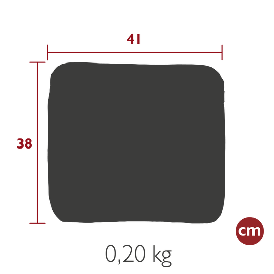 Fermob Color Mix Outdoor Seat Cushion 41 x 38 cm – dimensions