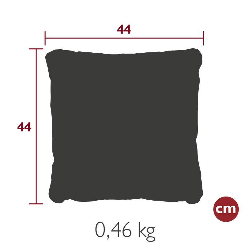 Load image into Gallery viewer, Fermob Croisière Cordage Outdoor Cushion 44 x 44 cm – dimensions
