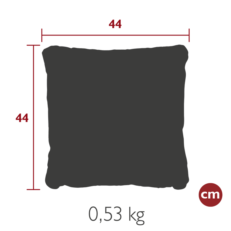 Load image into Gallery viewer, Fermob Evasion Outdoor Cushion 44 x 44 cm – dimensions

