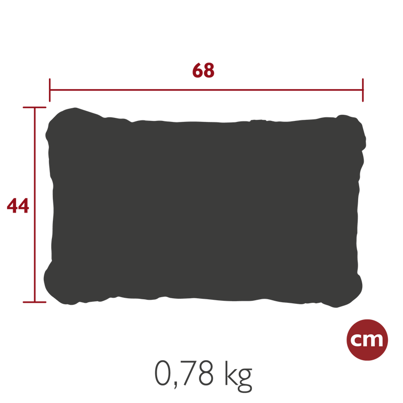 Load image into Gallery viewer, Fermob Evasion Outdoor Cushion 68 x 44 cm – dimensions
