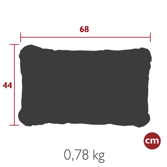 Fermob Evasion Outdoor Cushion 68 x 44 cm – dimensions