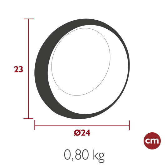 Fermob Hoopik Wireless Table Lamp Ø24 cm – dimensions