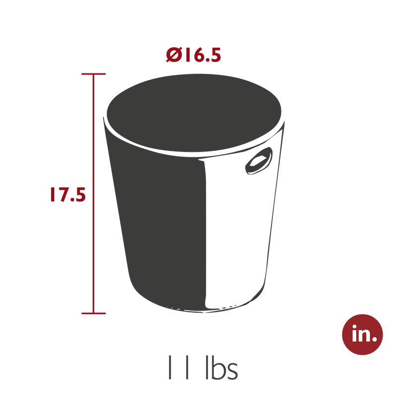 Load image into Gallery viewer, Fermob Inouï Lighting Stool H.44 cm – dimensions
