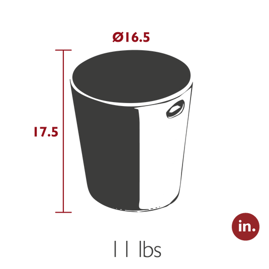 Fermob Inouï Lighting Stool H.44 cm – dimensions