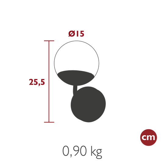 Fermob Mooon! Wall Light Ø15 cm – dimensions
