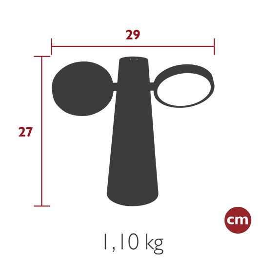 Fermob Oto Wireless Table Lamp H.27 cm – dimensions