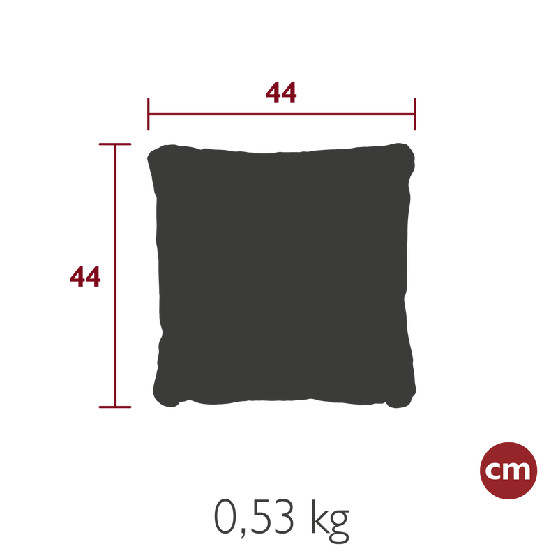 Load image into Gallery viewer, Fermob Trèfle Outdoor Cushion 44 x 44 cm – dimensions
