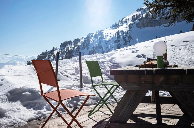 Load image into Gallery viewer, Fermob Plein Air Chair OTF folding outdoor chair with lightweight frame and fabric seat, ideal for patio or garden use.
