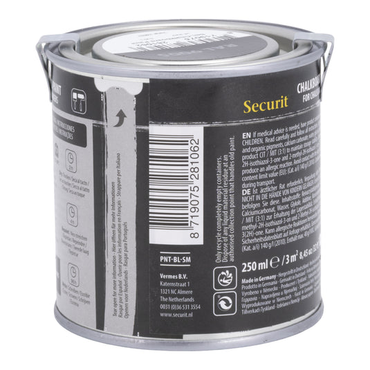 Securit Chalkboard Paint - Black 7,5x7,5x7,5cm - Pack of 6