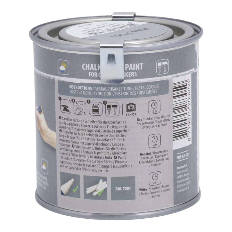 Load image into Gallery viewer, Securit Chalkboard Paint - Grey 7,5x7,5x7,5cm - Pack of 6
