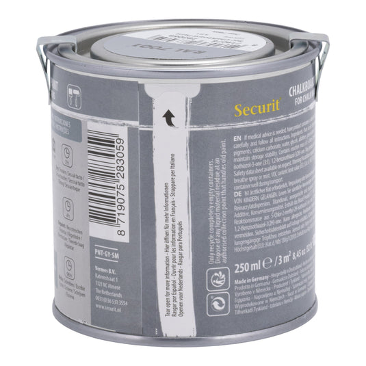 Securit Chalk Wall Kit - Grey Paint 250 ml + Waterproof Markers + Stencils + Cleaner