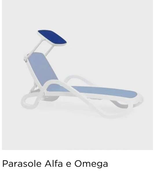 Alfa Sun Lounger Parasole Alfa e Omega-Sunlounger