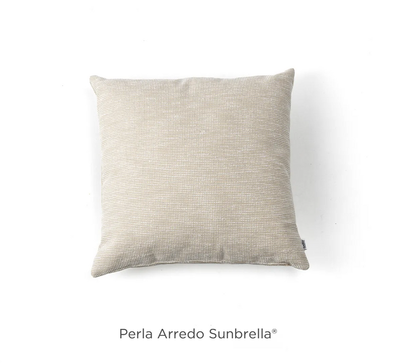 Load image into Gallery viewer, Sunbrella Maximo outdoor cushion by Nardi, 50x50 cm, beige fabric, stylish outdoor pillow on patio furniture.

