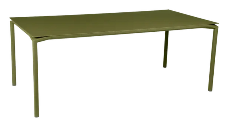Load image into Gallery viewer, Fermob Calvi outdoor rectangular dining table, 195x95 cm, eight-seater with a modern design, suitable for outdoor and indoor use.
