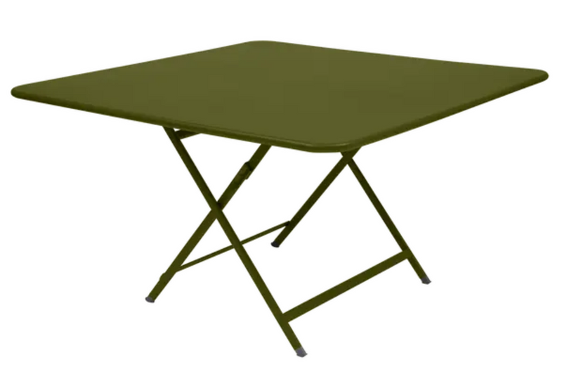 Load image into Gallery viewer, Fermob Caractère foldable outdoor table in Pesto color, 128 x 128 cm, eight-seater with a sturdy design and modern style.
