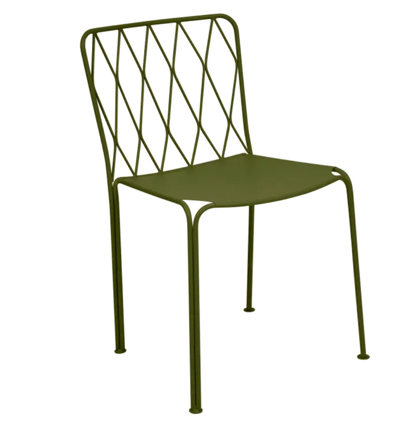 Load image into Gallery viewer, Stackable Fermob outdoor metal chair with sleek, modern design, ideal for patio or restaurant outdoor furniture in Ireland.
