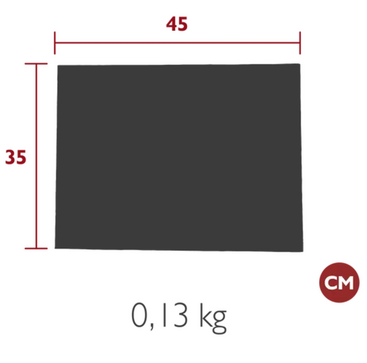 Fermob BASICS placemat measuring 45 x 35 cm with a simple, stylish design made for protecting surfaces during meals.