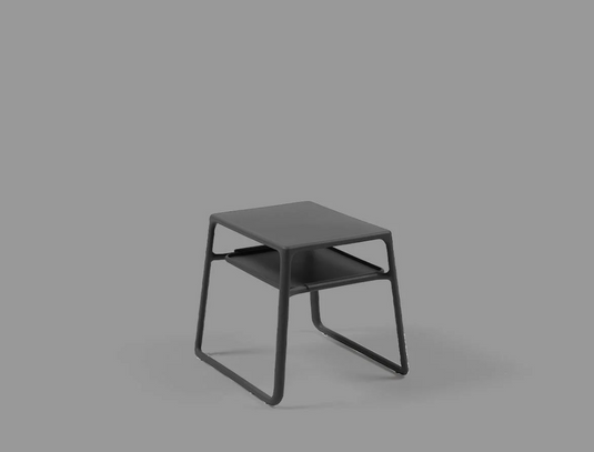 Nardi Pop Side Table with Tray, outdoor table for patio or garden, featuring a compact design and sturdy construction.