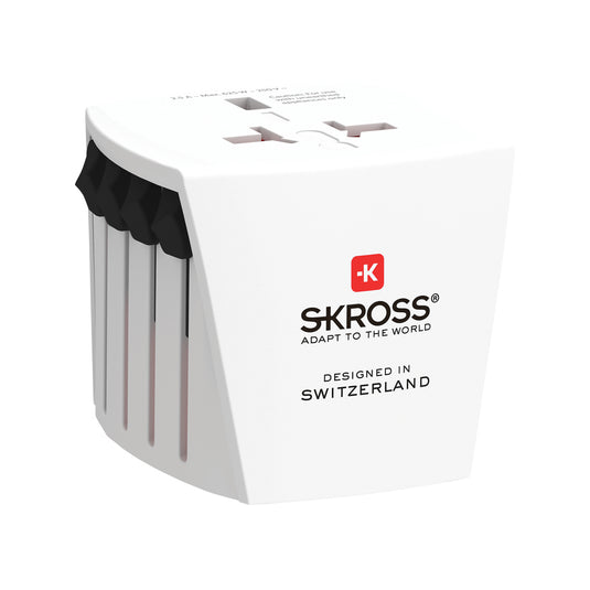 Skross SKROSS World Travel Adapter MUV Micro for phone and tablet accessories, compact travel power plug with universal compatibility