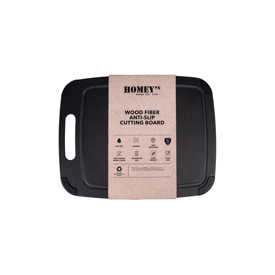 Homey's Cutting Board S made of wood fiber, compact kitchen accessory for chopping and food prep, in natural wood finish.