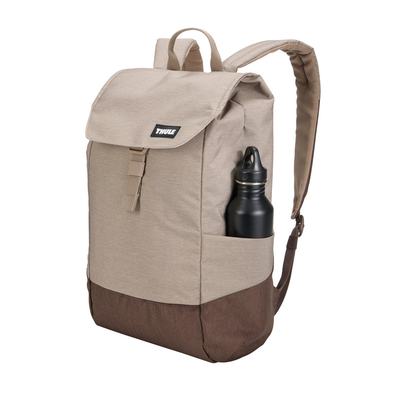 Load image into Gallery viewer, Thule Lithos Backpack 16L in black, featuring multiple compartments, padded shoulder straps, and a sleek travel-ready design.
