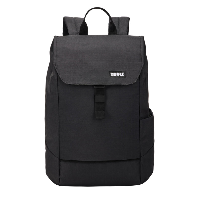 Load image into Gallery viewer, Thule Lithos Backpack 16L in black, showing the sleek design, adjustable straps, and spacious main compartment for travel and daily use.
