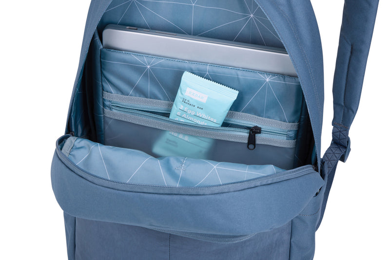 Load image into Gallery viewer, Thule Indago 23L backpack in black with multiple compartments and padded straps, suitable for travel and everyday use.

