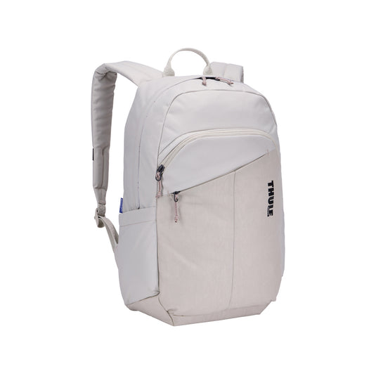 Thule Indago backpack 23L in black with multiple compartments and padded shoulder straps for comfortable travel and daily use.