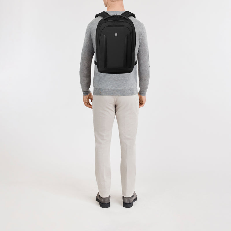 Load image into Gallery viewer, Victorinox Altmont Professional Compact 15.6-inch laptop backpack with multiple compartments and padded shoulder straps.
