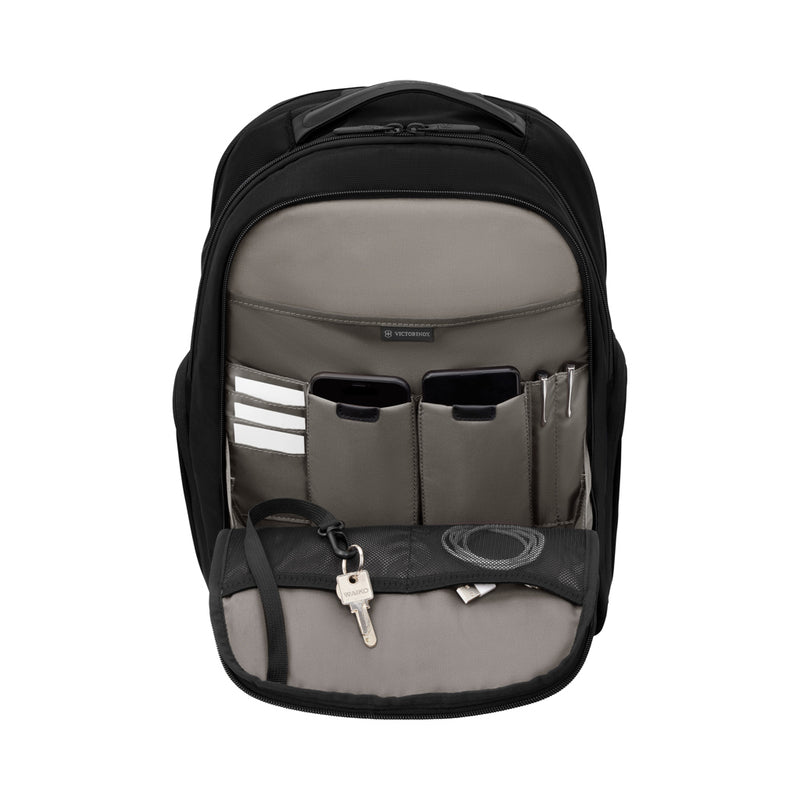 Load image into Gallery viewer, Victorinox Professional Essentials laptop backpack with padded compartments, durable fabric, and ergonomic shoulder straps.
