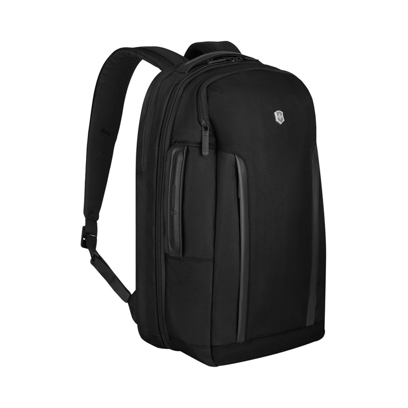 Load image into Gallery viewer, Victorinox Altmont Professional Deluxe Laptop Backpack showing padded shoulder straps and multiple compartments for travel and work.

