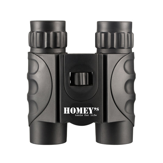 Homey's Compact Binoculars with BAK9 prisms, outdoor-ready 8x25 waterproof design, featuring a sleek black finish.