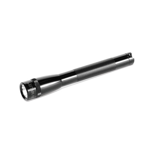 Mini AAA LED torch set from MAGLITE showing compact torches with bright LED bulbs and textured grips.