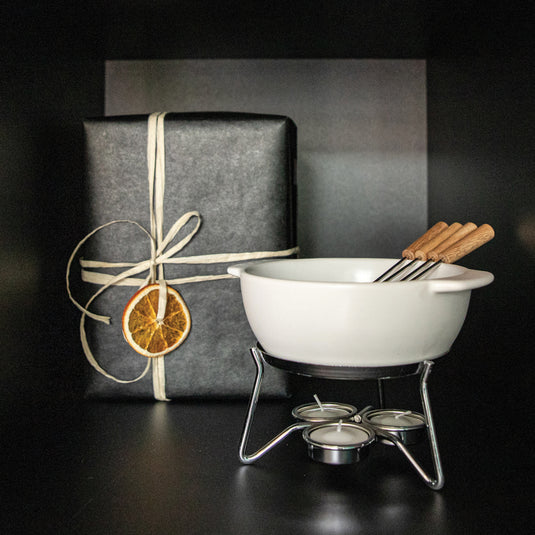 Cheese Fondue Set Party - 750 ml - Custom Wood Designs Cheese Fondue Set Party - 750 ml