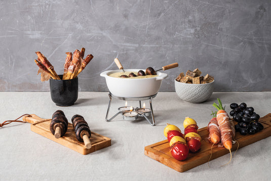 Cheese Fondue Set Party - 750 ml - Custom Wood Designs Cheese Fondue Set Party - 750 ml