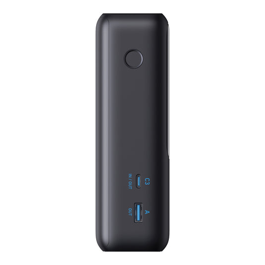 Anker Power Bank 25,000mAh with 165W output and built-in retractable cable for phones and tablets, portable charging accessory.