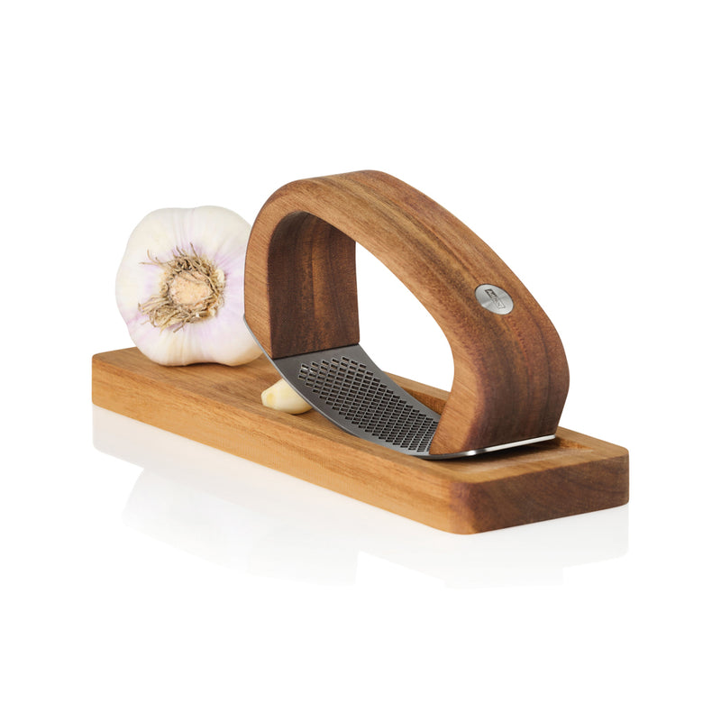 Load image into Gallery viewer, AdHoc RoccaAlio Garlic press with chopping board
