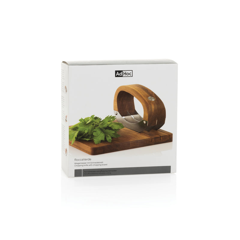 Load image into Gallery viewer, AdHoc RoccaVerde Chopping knife with chopping board
