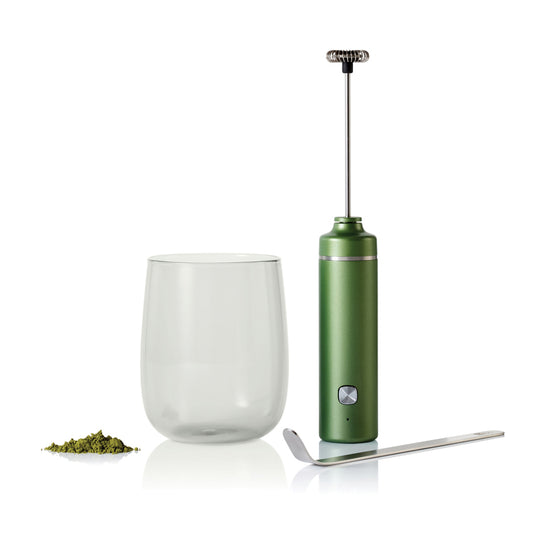 AdHoc Matcha Connoisseur Set Chado for tea preparation, includes traditional tools in a sleek home and living design.