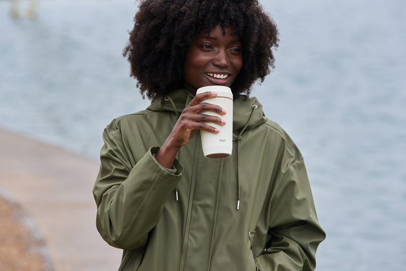 Load image into Gallery viewer, Topl Recycled Plastic To Go Tumbler Patented 360 Lid 354ml
